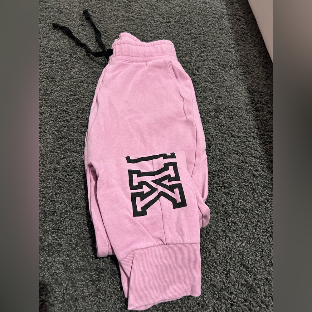 PINK sweatpants color pink
